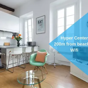 Apartment Nicelidays - Le Suede - Carre D'or - 2min From Beaches, Nice